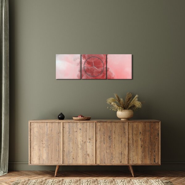 Slika crvenog dima (sa satom) (90x30 cm)