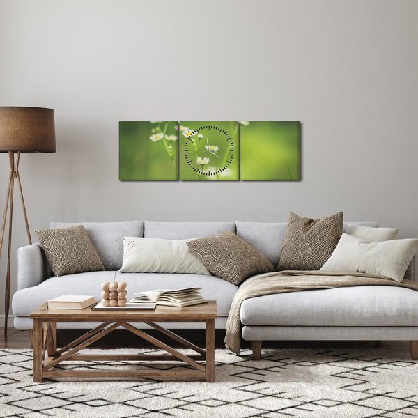 Slika Tratinčice (sa satom) (90x30 cm)