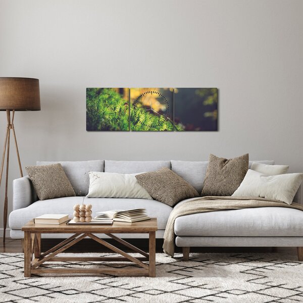Slika mahovine sa gljivom (sa satom) (90x30 cm)