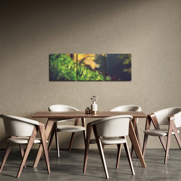 Slika mahovine sa gljivom (sa satom) (90x30 cm)