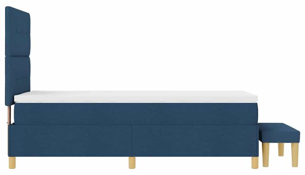 Krevet s opruga kutije s jastukom Plava 200 x 80 cm tkanina - Plava / 200 x 80 cm