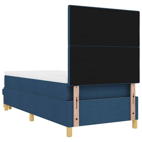 Krevet s opruga kutije s jastukom Plava 200 x 80 cm tkanina - Plava / 200 x 80 cm