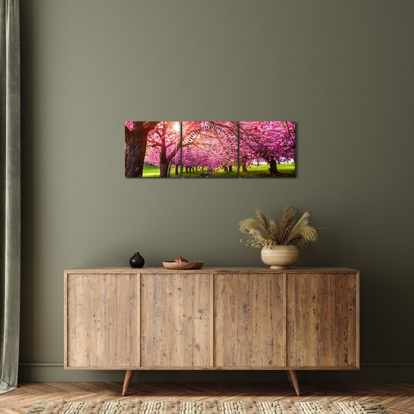 Slika procvjetalih trešanja, Hurd Park, Dover, New Jersey (sa satom) (90x30 cm)
