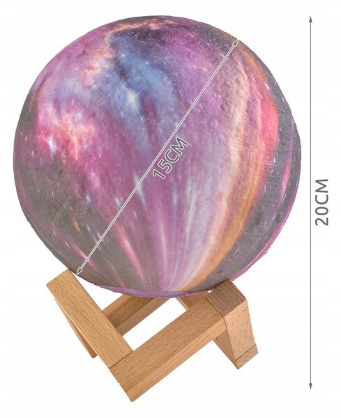 LED RGB 3D Mjesec s daljinskim upravljačem od 20 cm