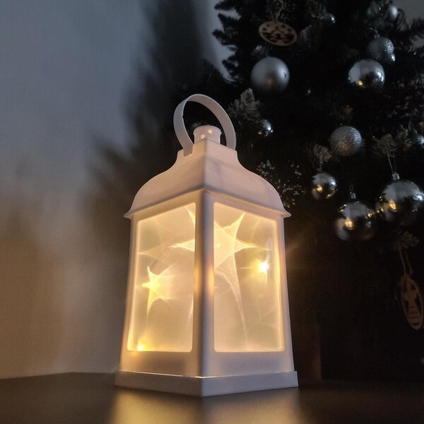 Ukrasna LED 3D svjetiljka 22cm bijela
