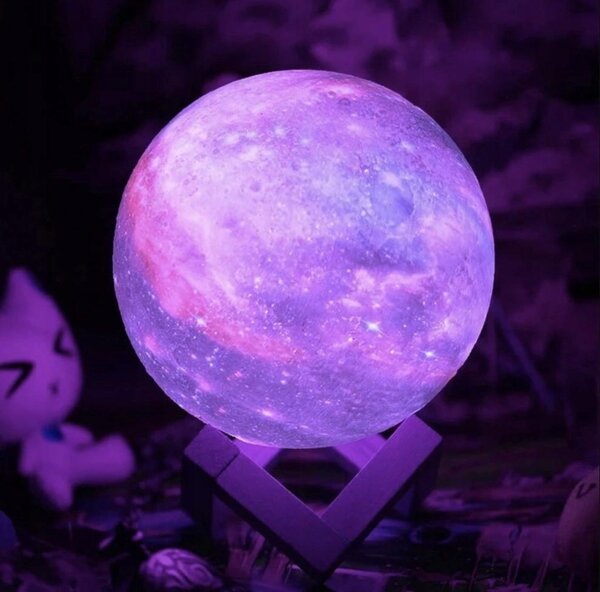 LED RGB 3D Mjesec s daljinskim upravljačem od 20 cm