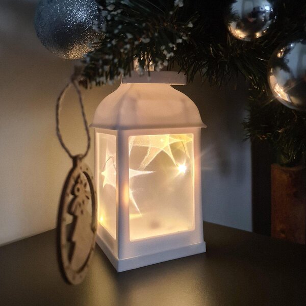Ukrasna LED 3D svjetiljka 22cm bijela