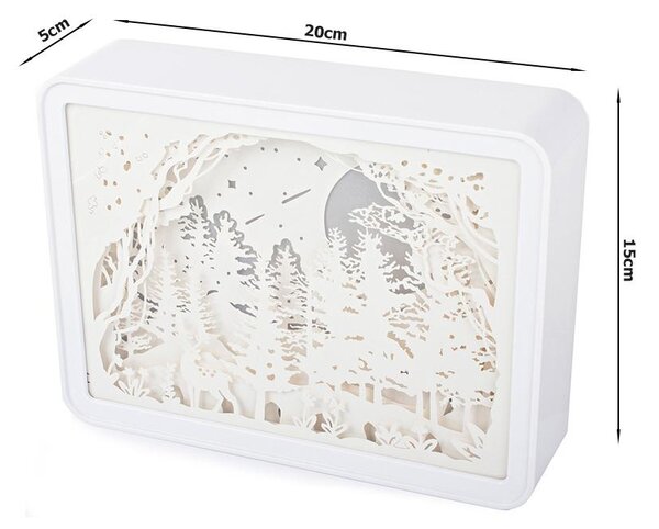 USB LED 3D ukrasna svjetiljka 20cm