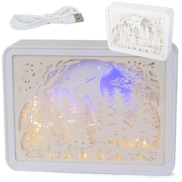 USB LED 3D ukrasna svjetiljka 20cm
