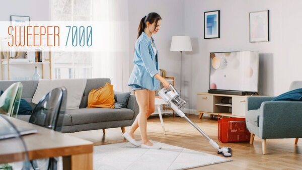 2V1 150W AK. bežični uspravni usisavač LED Sweeper 7000