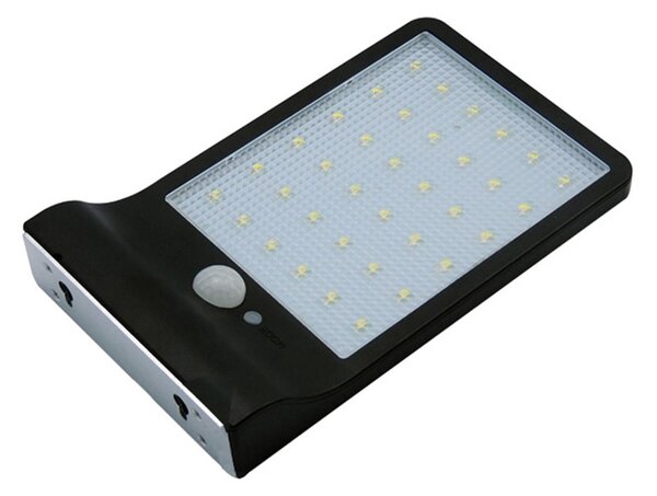 Solar Street 36 LED cestovna svjetiljka s PIR sezonom kretanje 6500k crna