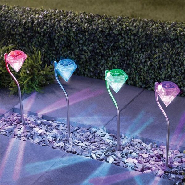 Solarni podovi RGB lampica od nehrđajućeg čelika 300mah 300mah