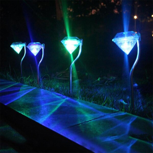 Solarni podovi RGB lampica od nehrđajućeg čelika 300mah 300mah