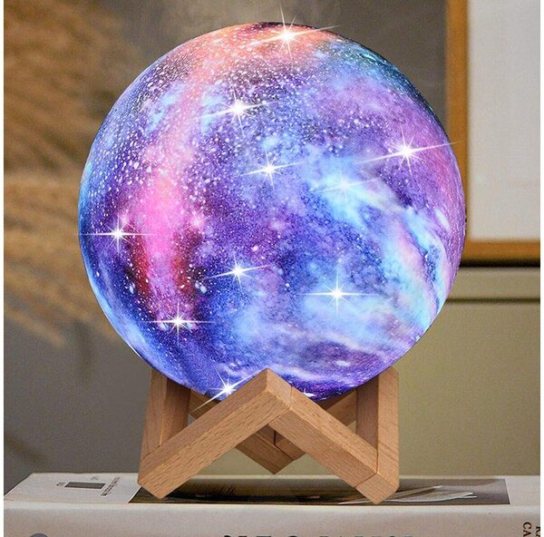 Baterija LED RGB 3D Mjesec s daljinskim upravljačem od 19 cm