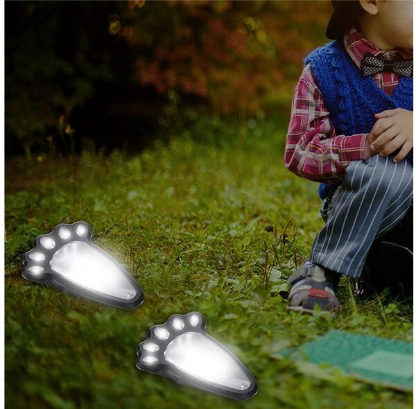 4 solarne LED vrtne svjetiljke šape