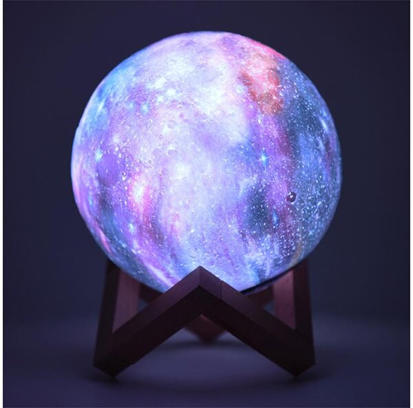 Baterija LED RGB 3D Mjesec s daljinskim upravljačem od 19 cm