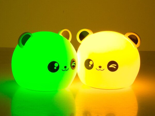 LED RGB bežična mekana dječja lagana lagana dodir 1200mAh USB Panda
