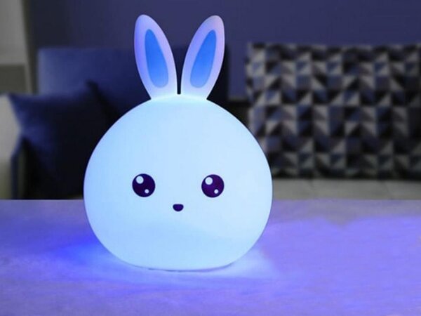 LED RGB RGB bežična mekana dječja svjetla Touch 1200mah USB zeko