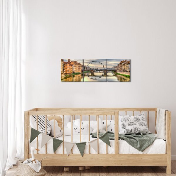 Slika - Most preko rijeke (sa satom) (90x30 cm)