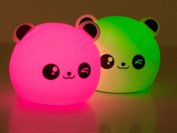 LED RGB bežična mekana dječja lagana lagana dodir 1200mAh USB Panda