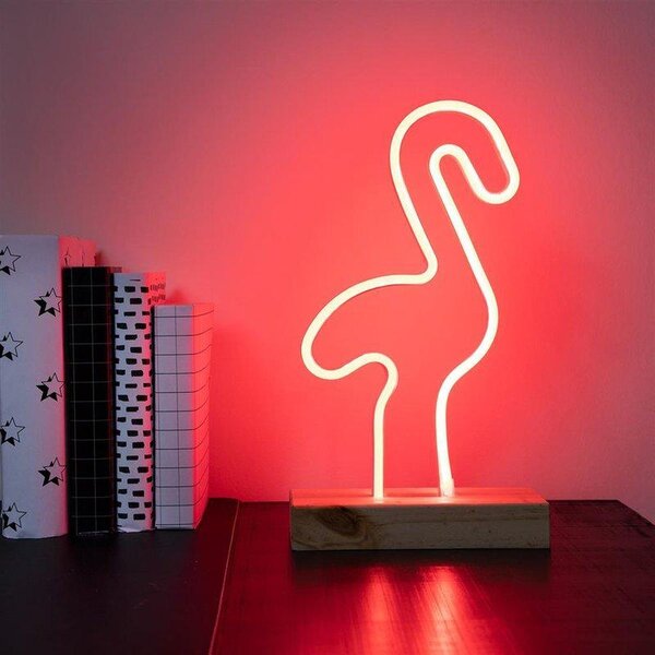 Dekorativni Flamingo LED stol 3W 35 cm