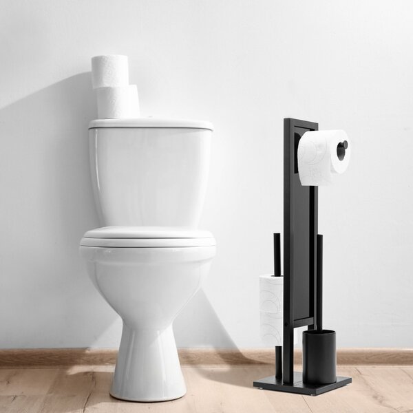 Držač toaletnog papira i četke Black 321502