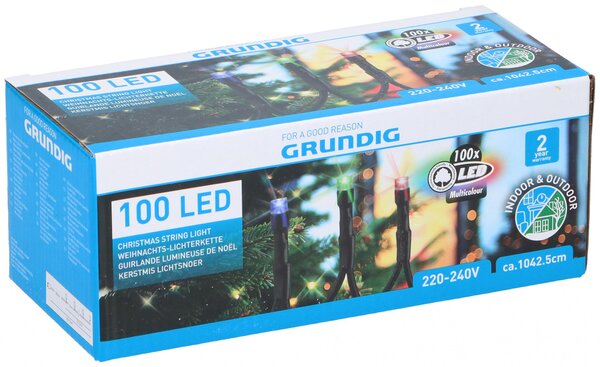 Novogodišnji lanac svjetla 100 LED RGB boja 7,5m Vanjska akcija