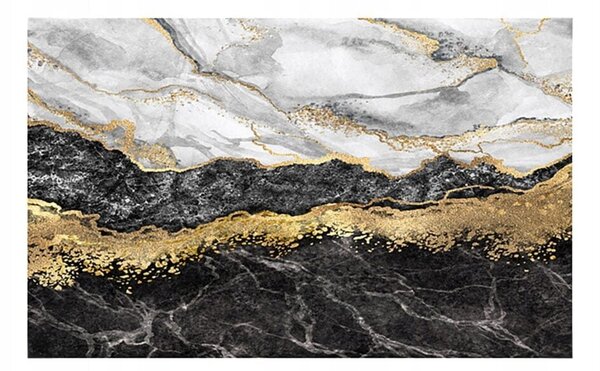 Kopalniška pralna nedrseča preproga 80x50cm zlati marmor - dexxer