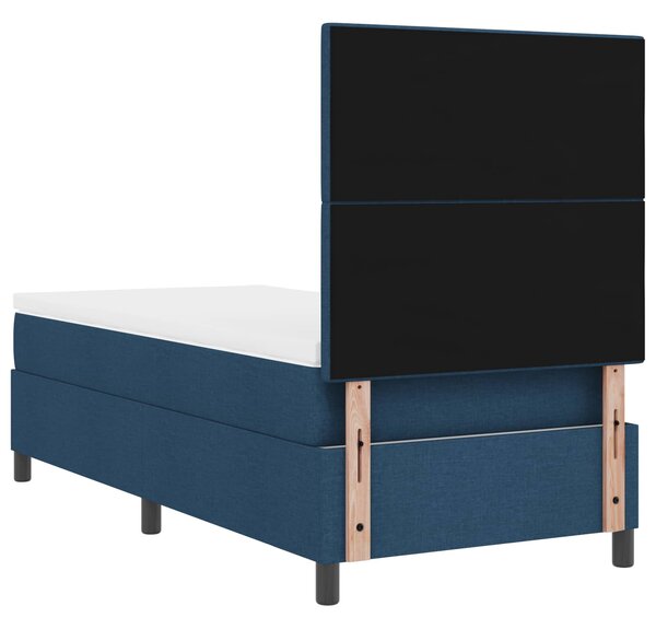 Krevet s opruga kutije s LED trakama Plava 80 x 200 cm tkanina - Plava / 80 x 200 cm