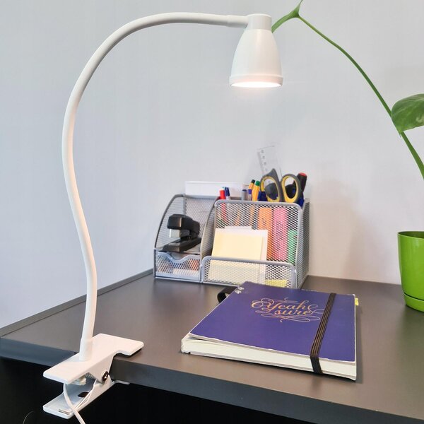 USB 24 LED pokretna stolna svjetiljka 3 načina laganog dima. bijela