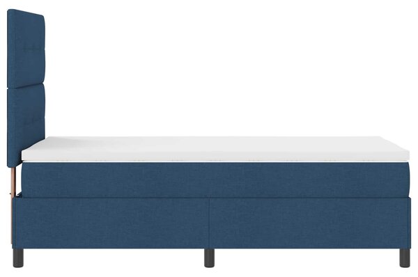 Krevet s opruga kutije s LED trakama Plava 80 x 200 cm tkanina - Plava / 80 x 200 cm