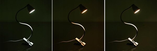 USB 24 LED pokretna stolna svjetiljka 3 načina laganog dima. bijela