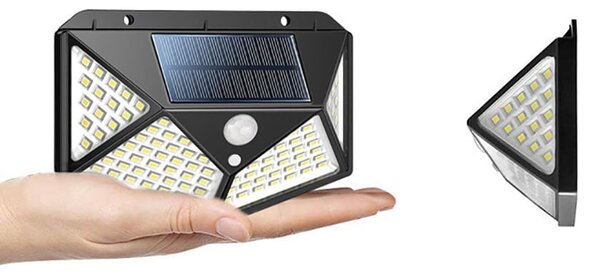 100 led smd solarna zidna svjetiljka sa senzorom pokreta