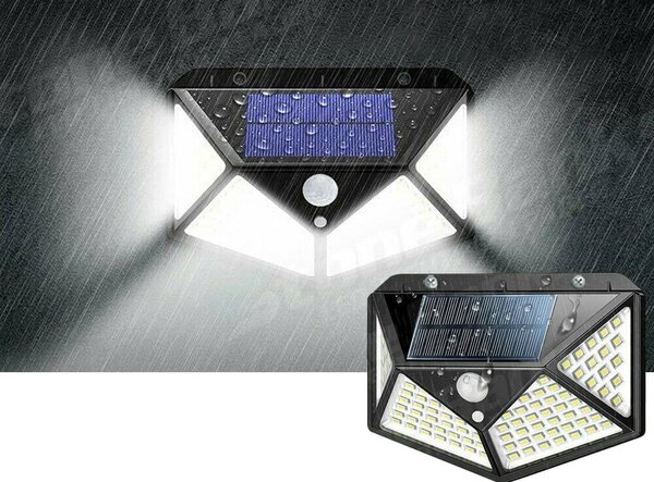 100 led smd solarna zidna svjetiljka sa senzorom pokreta