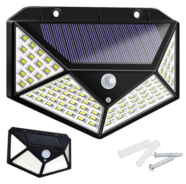 100 led smd solarna zidna svjetiljka sa senzorom pokreta
