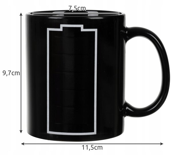Black magic šalica baterija 330ml čarobna šalica