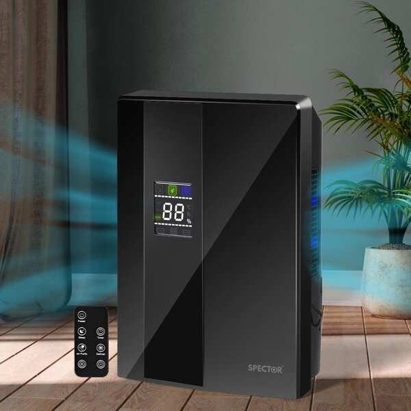 120W odvlaživač i apsorber vlage 2L lcd uv tio2 crni