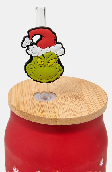 Sinsay - Šalica s poklopcem i slamkom Grinch