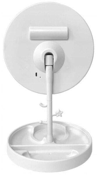 USB AK. Dodirnite kozmetičko ogledalo za šminku s LED rasvjetom + organizator
