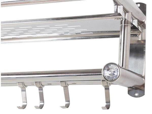 Aluminij u kupaonici. Polica - Organizator za viseći tuš