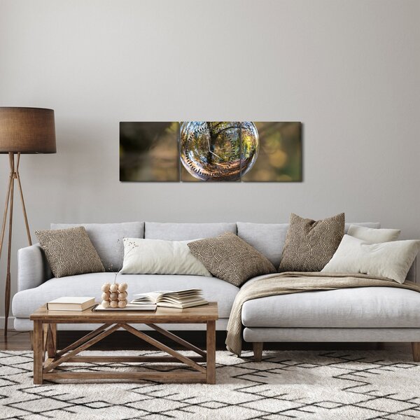 Slikanje - Odsjaj u staklenoj kugli (sa satom) (90x30 cm)