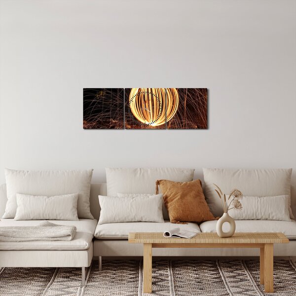 Slika - Slikanje svjetlom (sa satom) (90x30 cm)