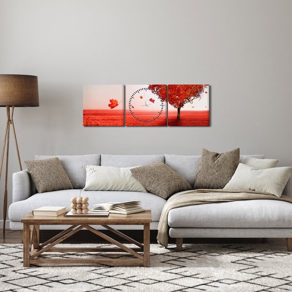 Slika - Drvo ljubavi (sa satom) (90x30 cm)