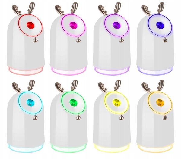Baterija LED RGB svjetiljka i ovlaživač difuzor 250ml USB