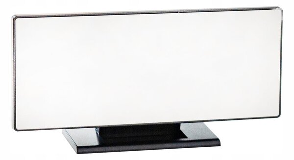 Veliki 4v1 USB LED digitalni budilica s termometrom i ogledalom crnim