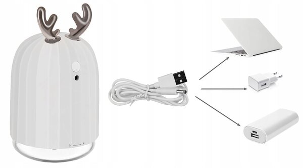 Aromaterapija LED RGB svjetiljka i difuzor ovlaživača 220ml USB