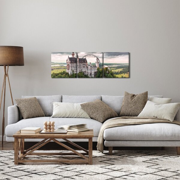 Slika - Dvorac na stijenama (sa satom) (90x30 cm)
