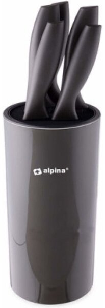 Kuhinjski set od 5 inox noževa + stalak