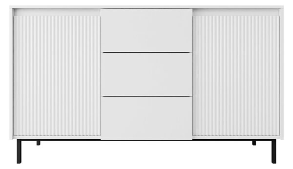 Komoda Somkera 2D3SZ (bijela + crna)