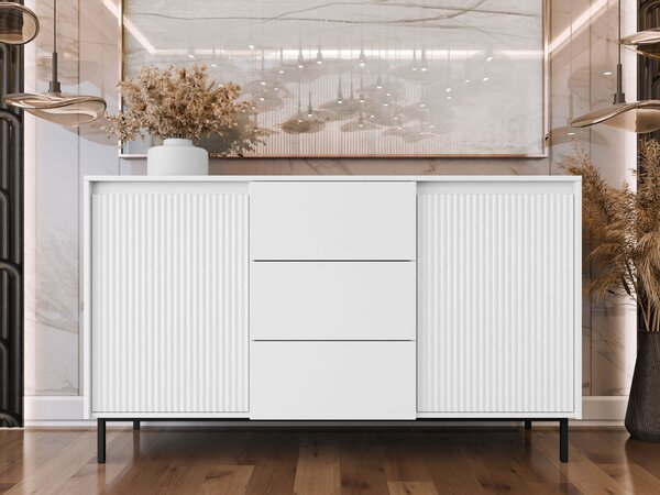 Komoda Somkera 2D3SZ (bijela + crna)